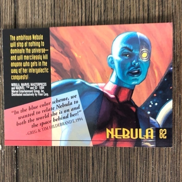 ’94 Marvel Masterpieces trading card: Nebula #82 - Picture 2 of 2